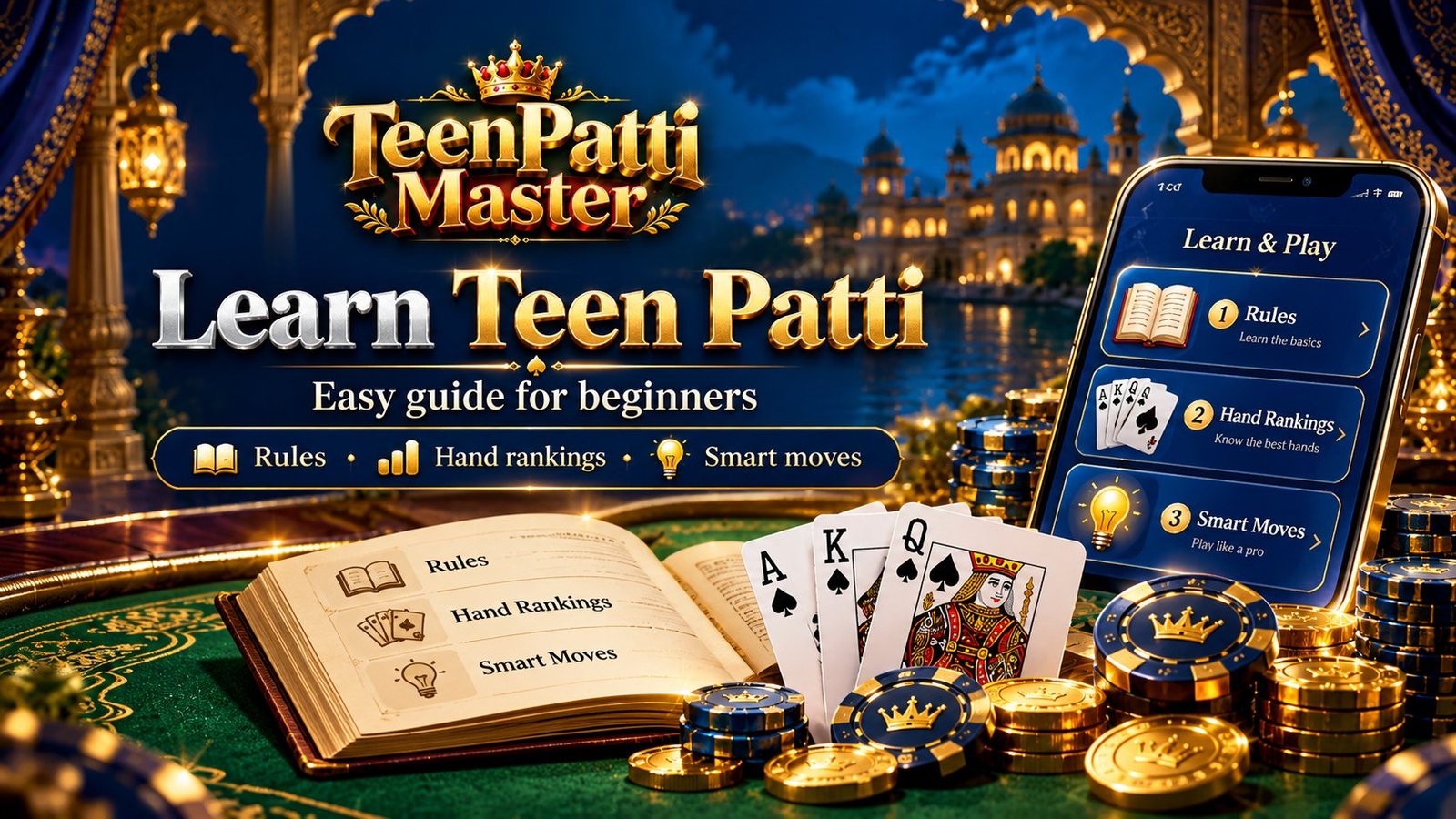 Learn Teen Patti Master — rules, hand rankings, smart moves